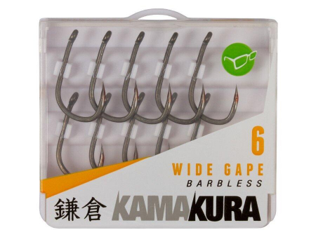 Carlige crap - CARLIGE KORDA KAMAKURA WIDE GAPE BARBLESS NR.4, 10 BUC / PLIC