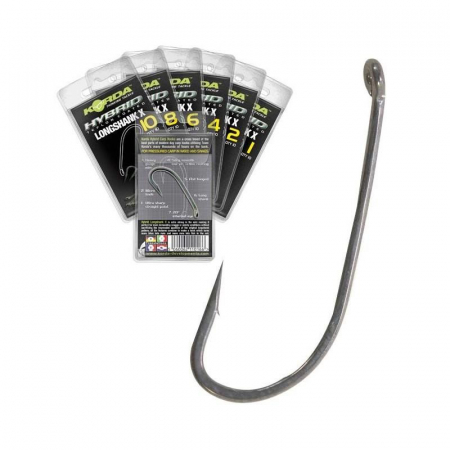 Carlige crap - CARLIGE KORDA LONGSHANK X NR.2, 10 BUC / PLIC