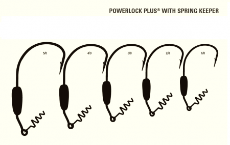 CARLIGE OFFSET LESTATE MUSTAD POWER LOCK PLUS, NR 5/0, 3 BUC / PLIC [3]