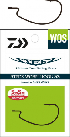 Carlige pescuit rapitori - CARLIGE OFFSET DAIWA STEEZ WORM OFFSET NR.01/9BUC