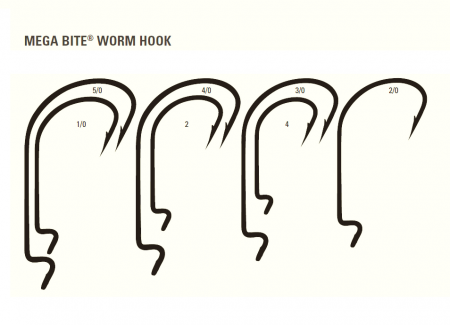 CARLIGE OFFSET MUSTAD MEGA BITE, NR 4/0, 5 BUC / PLIC [2]