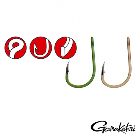 SPORTURI - CARLIGE GAMAKATSU G-CARP A1 GREEN SPECIAL, NR 6, 10  BUC / PLIC