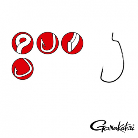 Pescuit la rapitori - CARLIGE OFFSET FORJATE GAMAKATSU EWG BL 6 BUC / PLIC, NR 3/0