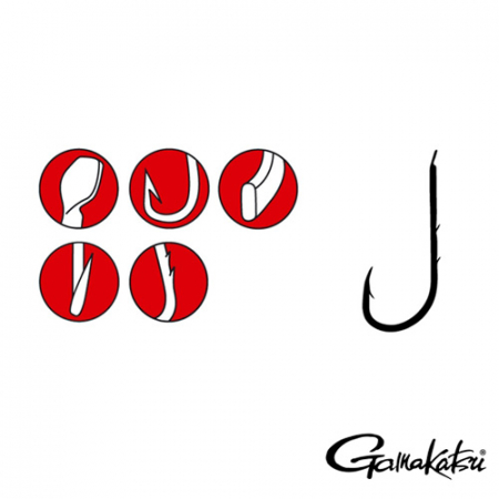 Carlige pescuit stationar - CARLIGE FORJATE 2 SPINI GAMAKATSU LS-5260R 25 BUC / PLIC, NR 10