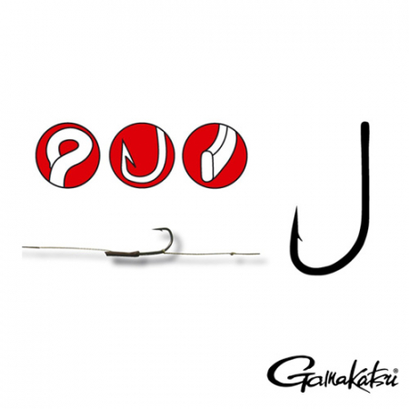 SPORTURI - CARLIGE FORJATE GAMAKATSU G-CARP SPECIMEN BLACK, NR 2, 10 BUC / PLIC