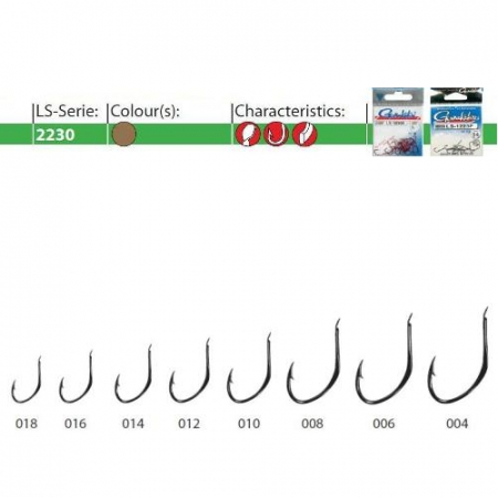 Carlige pescuit stationar - CARLIGE FORJATE GAMAKATSU LS-2230G 25 BUC / PLIC, nr.14