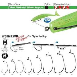 Carlige offset rapitori - CARLIGE GAMAKATSU FORJATE OFFSET STOPPER BL 5 BUC / PLIC, NR 3/0