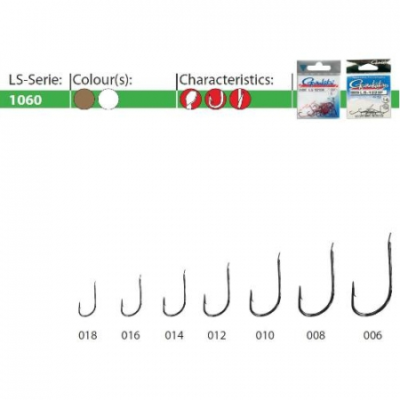 Carlige pescuit stationar - CARLIGE GAMAKATSU LS-1060N NI 25 BUC / PLIC, nr.16