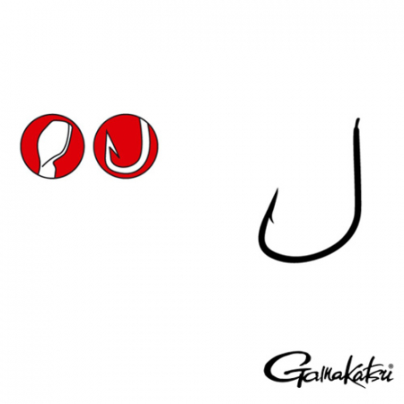 Carlige pescuit stationar - CARLIGE GAMAKATSU LS-1810B BR 25 BUC / PLIC, NR.12