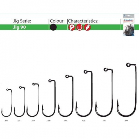 Jig-uri pescuit rapitori - CARLIGE NELESTATE PENTRU JIG GAMAKATSU 90 BL 25 BUC / PLIC, NR. 2/0