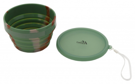 CAMPING & DRUMETII - Castron pliabil din silicon Army 950 ml Cattara