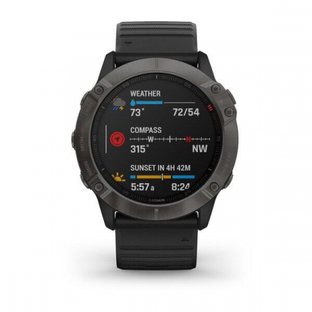 Ceas Garmin Fenix 6X Sapphire Carbon Black 51 mm [2]