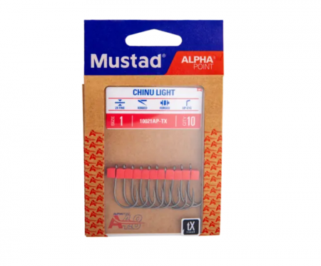 Carlige Mustad Chinu light titan cu ochet, nr 1/0, 10 buc / plic [2]