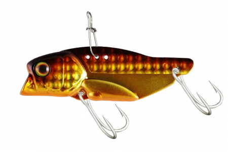 SPORTURI - CICADA JACKALL KNOCKIN JAW 1/4 OZ DOUBLE CLUTCH GOLD BLACK