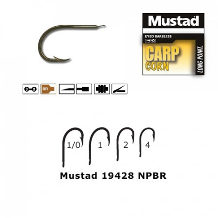 SPORTURI - CARLIGE MUSTAD BRONZ, REVERS, CIOC PAPAGAL, NR 1/0, 10 BUC / PLIC