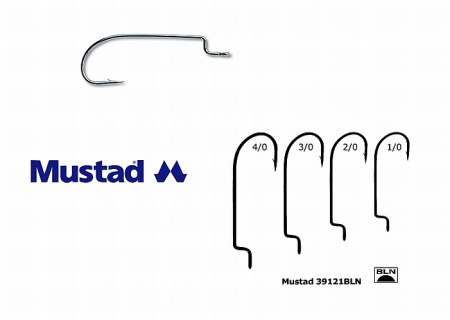SPORTURI - CARLIGE NELESTATE OFFSET MUSTAD WORM NR 3/0, 7 BUC / PLIC