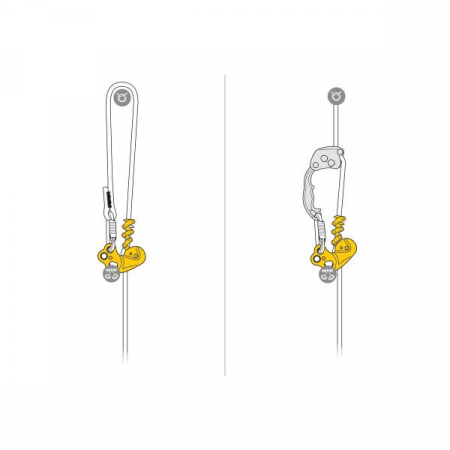 Coborator Petzl ZigZag 11.5 to 13 mm yellow [3]