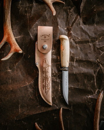 Cutit Marttiini Deluxe Ilves, lama 11 cm, teaca piele [1]