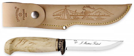 Cutite de vanatoare - Cutit Marttiini Deluxe Ilves, lama 11 cm, teaca piele