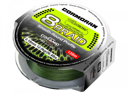 SPORTURI - FIR TEXTIL CORMORAN CORASTRONG 8BRAID VERDE 014MM/9,4KG/135M
