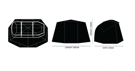 CORT PROLOGIC AVENGER 65 BROLLY SYSTEM, 135X255X190 CM [4]