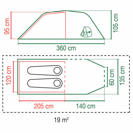 Cort Coleman Cortes 2 albastru [1]