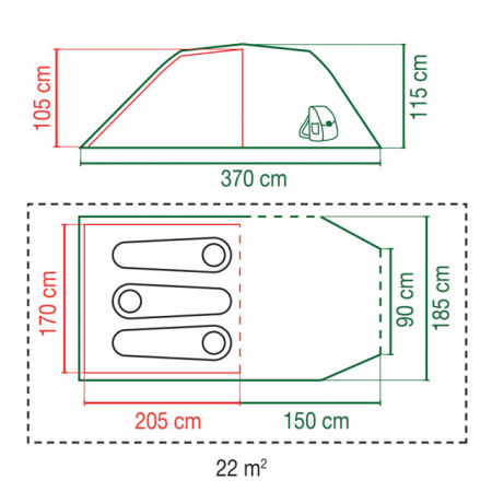 Cort Coleman Cortes 3 albastru [1]
