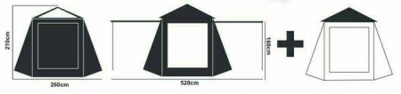 CORT PROLOGIC BIVVY FULCRUM UTILITY TENT CU CONDENSER WRAP, 260X260X210 CM [5]