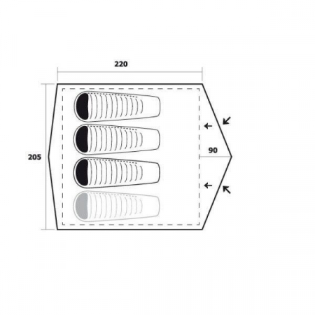 Cort Trimm Largo D, 3-4 persoane [2]