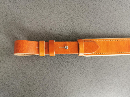 Curea din piele maro latime 30 mm pentru arma vanatoare [3]