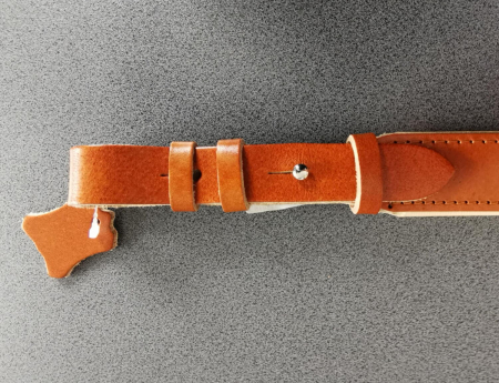 Curea din piele maro latime 30 mm pentru arma vanatoare [1]