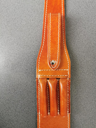 Curea piele maro pentru carabina, cu 3 posturi [1]