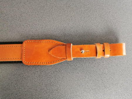Curea piele pentru arma vanatoare, latime 30 mm, cu chinga antialunecare [2]