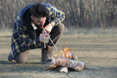 Cutie depozitare cu amnar si accesorii aprins foc Coghlans Fire in a Box [3]