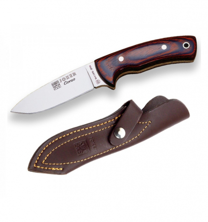 Cutite de vanatoare - Cutit Joker Corzo, lama inox 10 cm, teaca piele