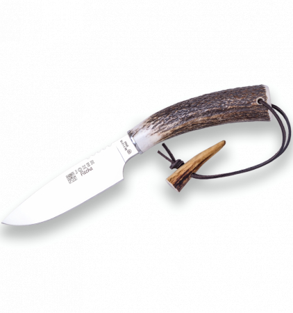 Cutit Joker Flecha cu teaca piele, lama 12.5 cm otel inox, maner corn cerb [1]