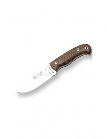 Cutite de vanatoare - Cutit Joker Montes II Outdoor, maner lemn de nuc, cu teaca piele