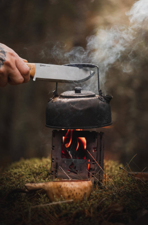 Cutit Helle Nordlys, teaca piele, lama 122 mm [2]