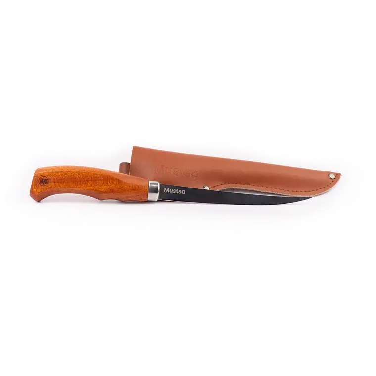 Cutite - Cutit filetat Mustad lama teflonata 15.2 cm cu teaca