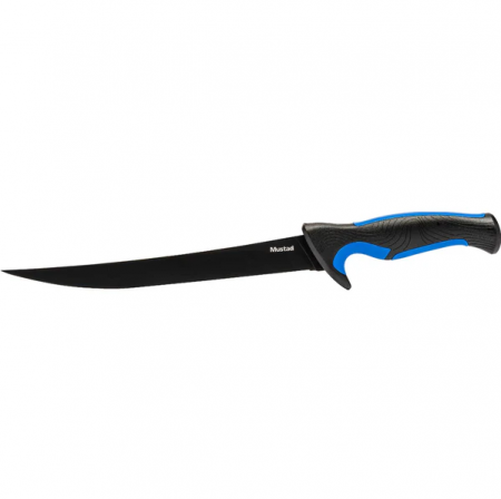 Cutite - Cutit filetat Mustad lama teflonata 23 cm cu teaca