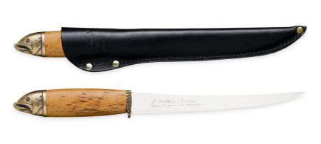 Unelte camping - Cutit de filetat Marttiini Salmon lama 19 cm, cu teaca