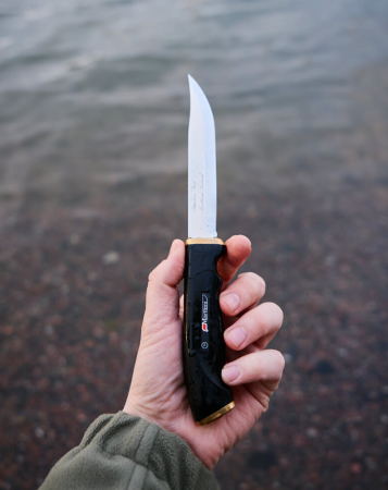 Cutit Marttiini Soft Handle Hunting, lama 13 cm, teaca piele [1]