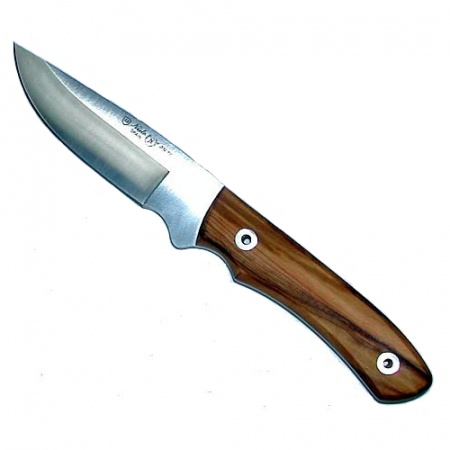 Cutite de vanatoare - CUTIT NIETO OLIVO, MANER LEMN, LAMA OTEL INOX 105 MM, CU TEACA