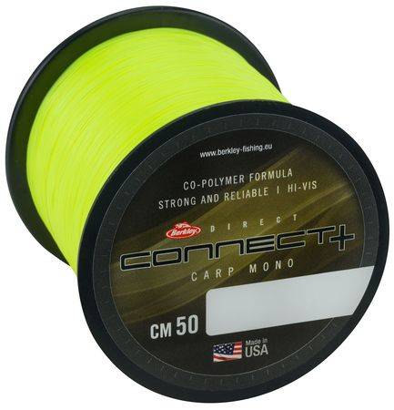 Fire crap - FIR MONOFILAMENT BERKLEY DIRECT CONNECT CM50 GALBEN, 0.34 MM / 8,8 KG / 1200 M