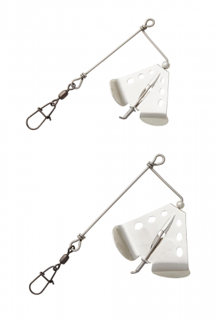 Accesorii naluci rapitori - KIT SAVAGE GEAR EASYON BUZZER BAIT ARM SILVER, MEDIUM, 2 BUC/PLIC