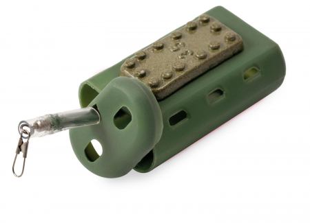 Momitoare pescuit stationar - MOMITOR FEEDER INCHIS SCOOP SQUARE CU VARTEJ 35G, LINEAEFFE