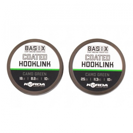 FIR TEXTIL CU CAMASA KORDA BASIX COATED HOOKLINK, 18LB/10M [1]