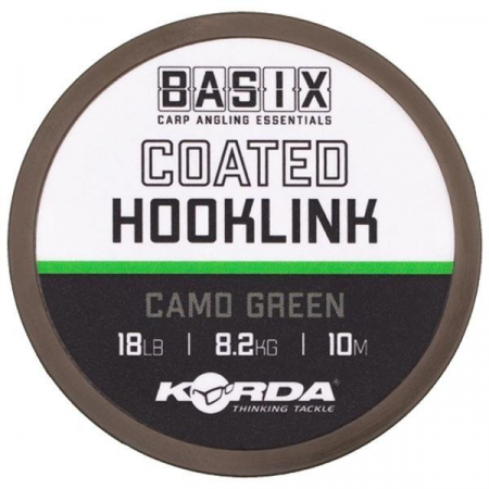 Fire textile crap - FIR TEXTIL CU CAMASA KORDA BASIX COATED HOOKLINK, 18LB/10M