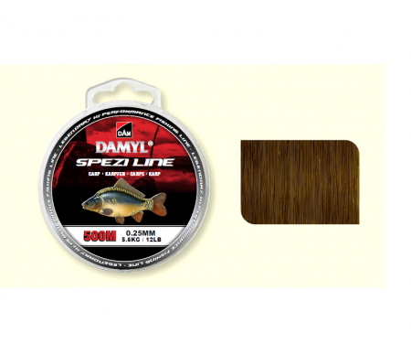 SPORTURI - FIR MONOFILAMENT DAM DAMYL SPEZI LINE CRAP OLIVE GREEN 035MM/9,7KG/300M