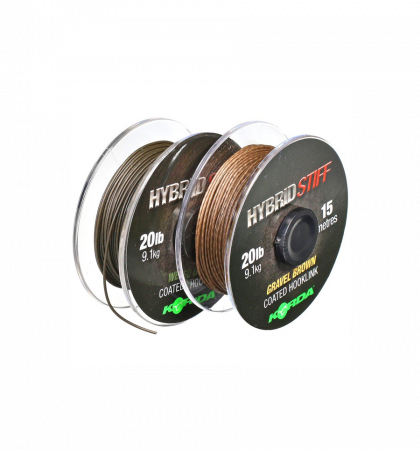 SPORTURI - FIR HIBRID KORDA STIFF GRAVEL BROWN 20M/20LBS